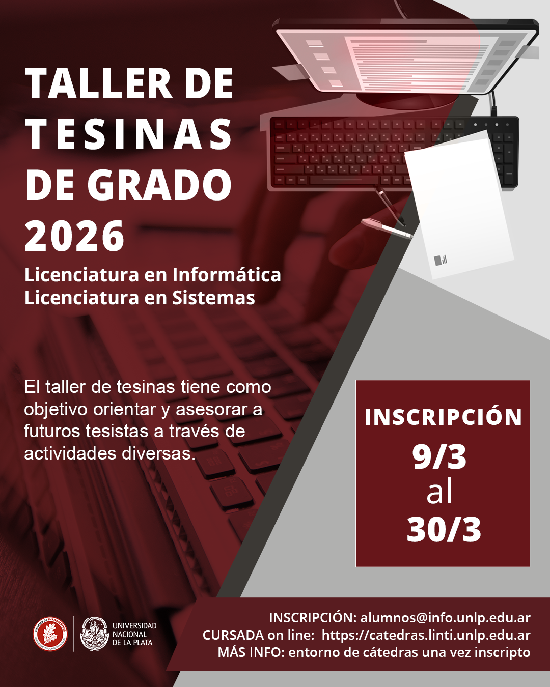 Taller de tesinas de Grado 2026.